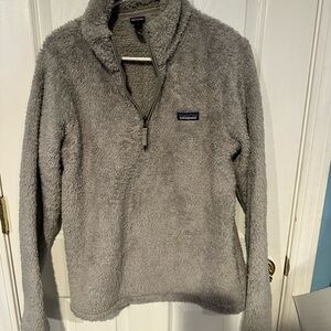 Patagonia Gray Plush Quarter-Zip Fleece Pullover